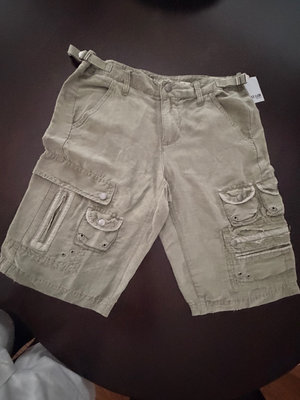 Men's Cargo Shorts in Olive Green - Utility Pocket Design